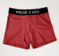 Pride and Ego Men Natural Fit Red Boxer Briefs