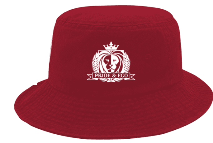 Pride and Ego Otto Logo Red Bucket Hat