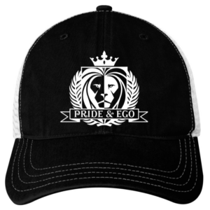 Pride and Ego Classic Logo Black Trucker Cap