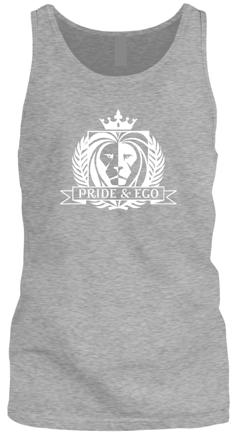 Pride and Ego Classic Logo Cool Tank In Gray