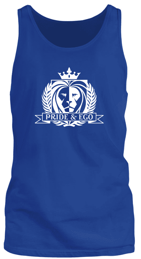 Pride and Ego Classic Logo Tank In Blue