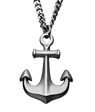 Pride and Ego Nautical Anchor Necklace