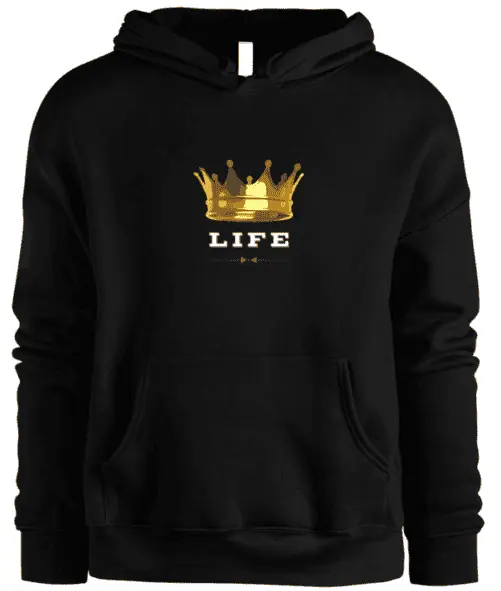 Pride and Ego Crown Of Life Hoodie In Black