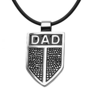Pride and Ego DAD Shield Necklace