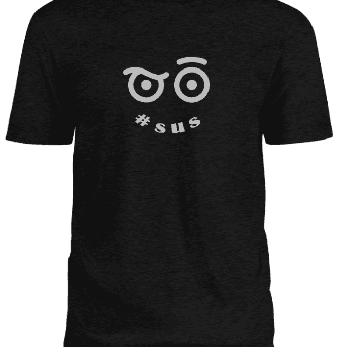 A Full Black Color Half Sleeves Shirt With White Color Print