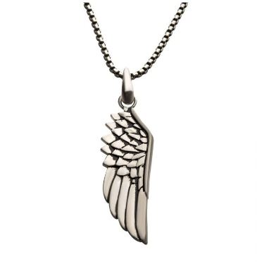 Pride and Ego Steel Wing Necklace