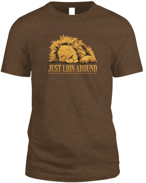 Pride and Ego Lion Around Brown TShirt
