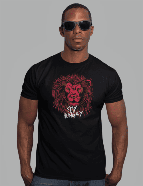 Pride and Ego Stay Hungry Black TShirt