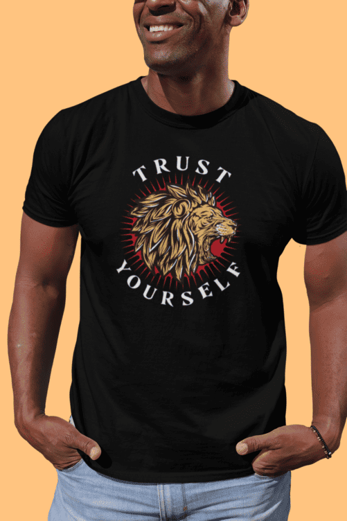 Pride and Ego Trust Yourself Black TShirt