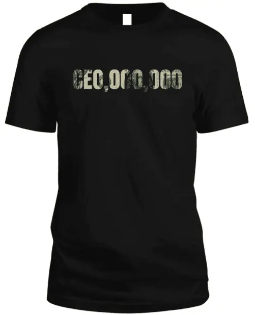 Pride and Ego CEO Black TShirt For Men
