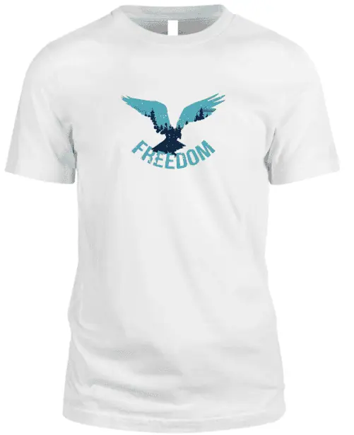 Pride and Ego Freedom Bird TShirt In White