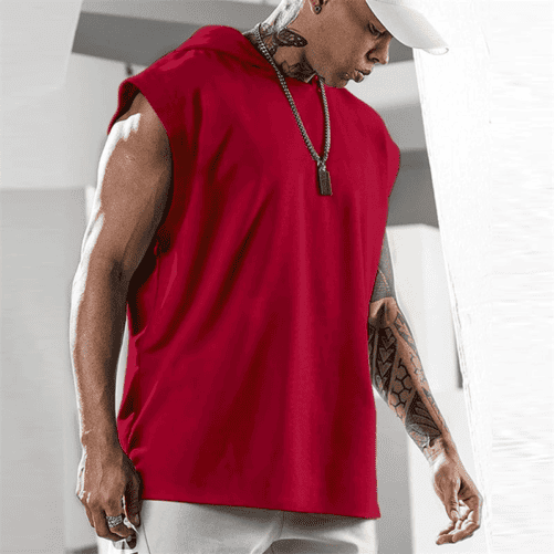 Pride and Ego Hooded Oversized Tank In Red