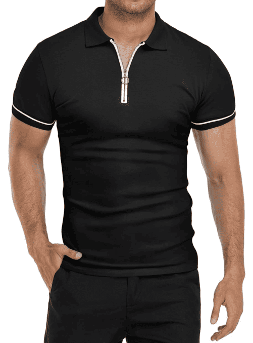 Pride and Ego Ring Zip Polo Shirt