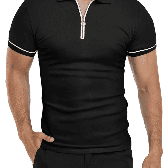 Pride and Ego Ring Zip Polo Shirt