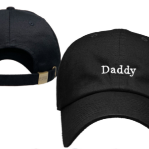 Pride and Ego Black Daddy Cap Front and Back Image