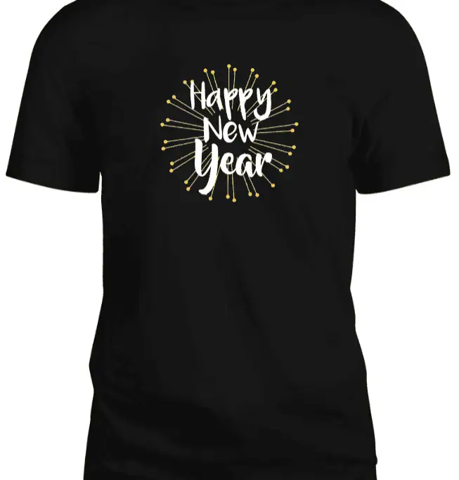 P&E Men's Happy New Year T-shirt