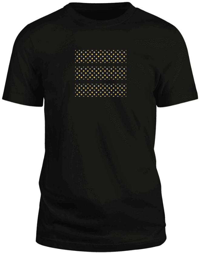 Full black tshirt with polka dots