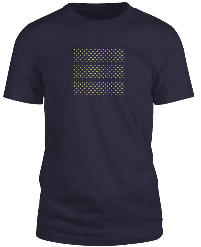 Navy Blue tshirt with polka dots