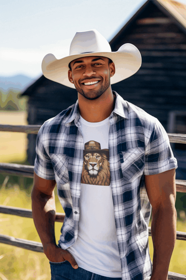 P&E Cowboy Lion T-shirt - Image 2