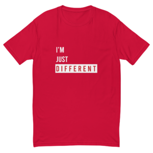 Alternative view of P&E Just Different T-shirt