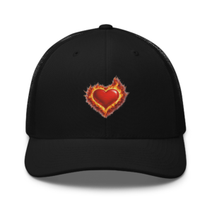 Alternative view of P&E Heart on Fire Cap