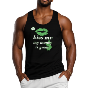 P&E Kiss Me Money Green T-shirt